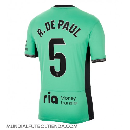 Camiseta Atletico Madrid Rodrigo De Paul #5 Tercera Equipación Replica 2023-24 mangas cortas